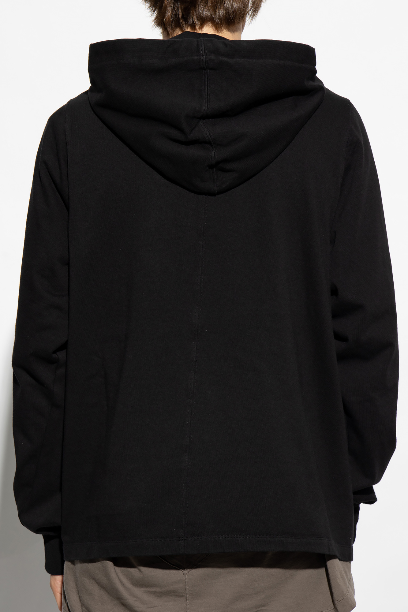 Black Hoodie with slits Rick Owens DRKSHDW